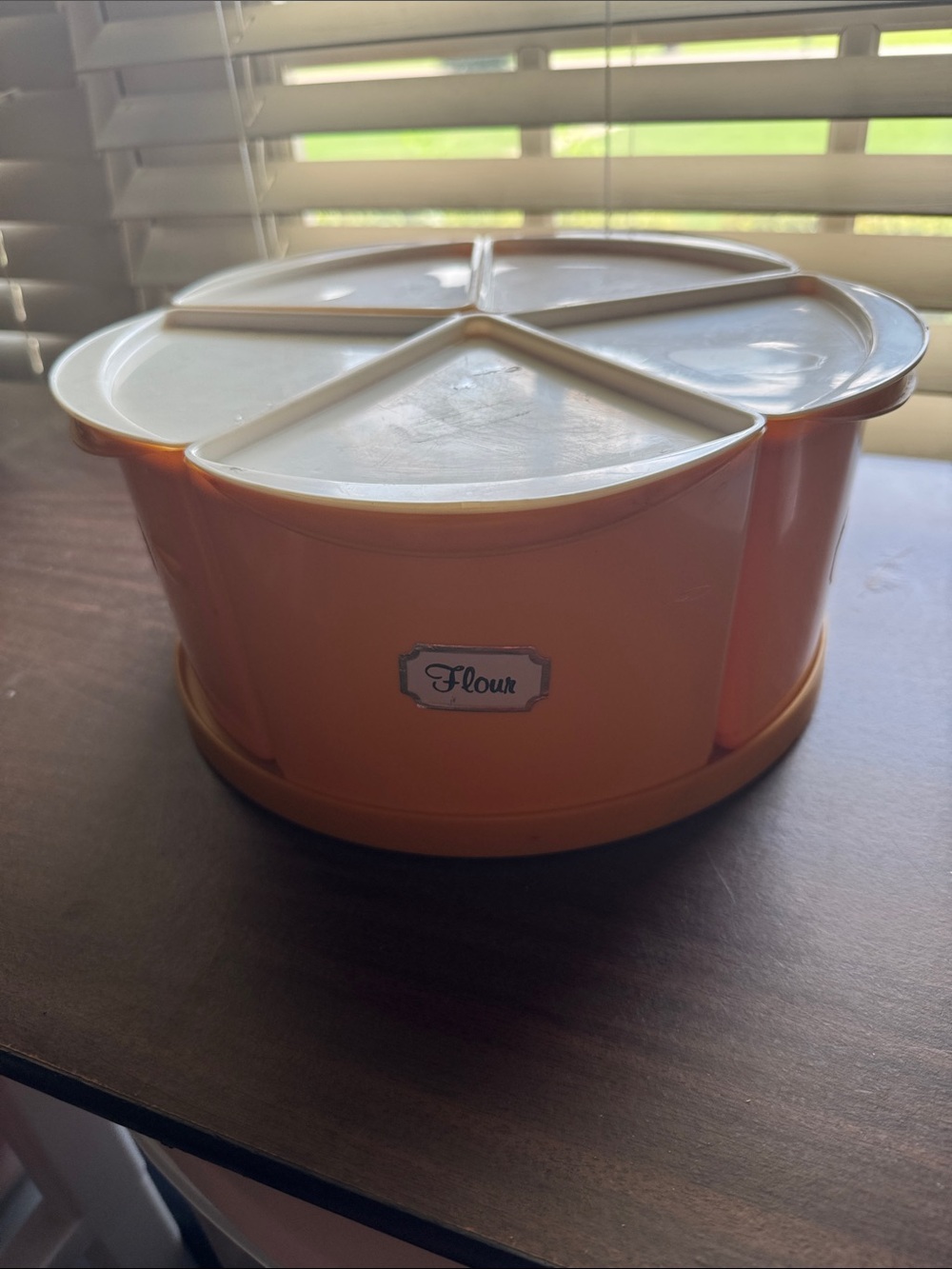 Vintage Lazy Susan Canister Set